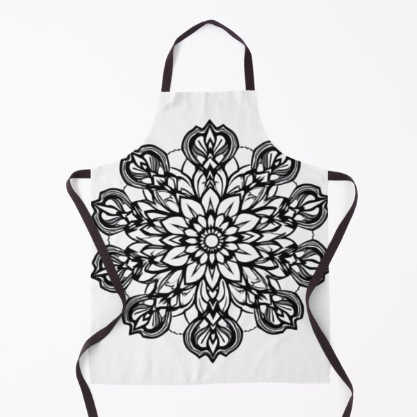 Item preview, Lotus Mandala Mandala Line Art - Modern Graphic Ar designed and sold by QuirkThreadsCo.