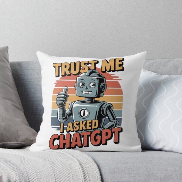 Item preview, Trust Me I Asked The AI Retro Robot designed and sold by Bianca Oltean.