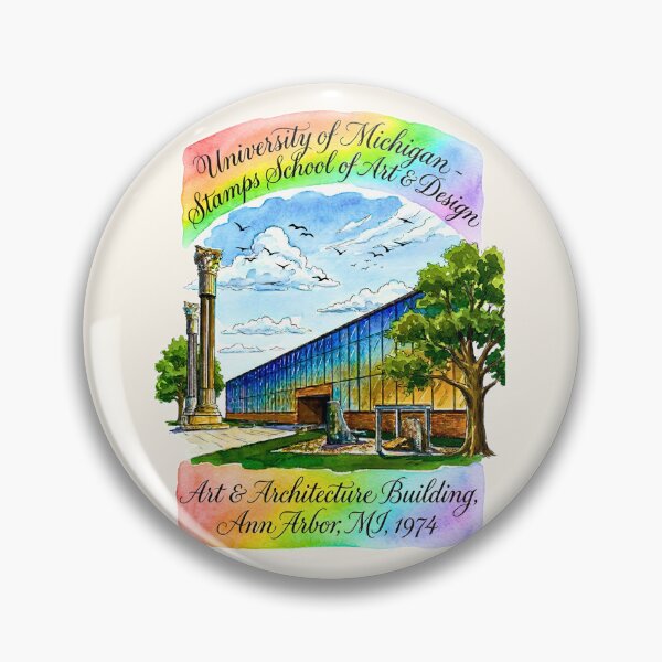 Item preview, Modernist Art and Architecture Watercolor Sticker designed and sold by EvergreenPark - Tee Studio.