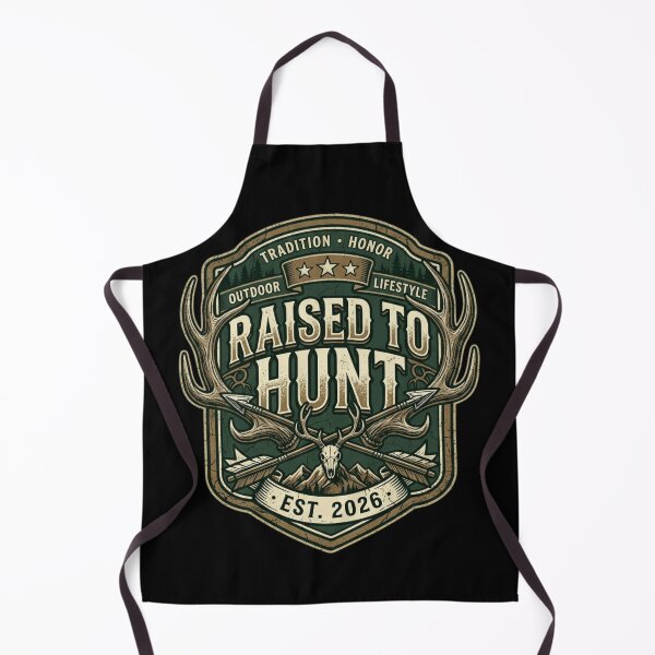 Item preview, Raised To Hunt Vintage Deer Antler Est 2026 Badge designed and sold by PACS0011.