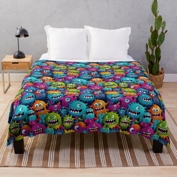 Item preview, Cute Cartoon Monster Pattern Design designed and sold by Canvas-Whispers.