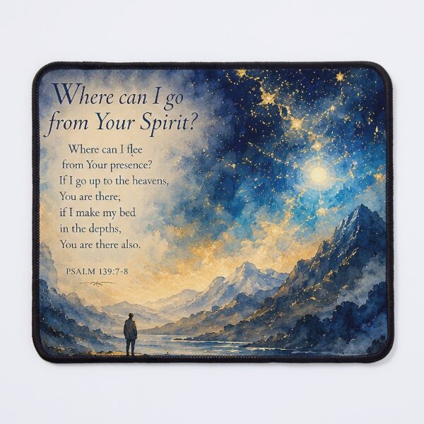 Item preview, Psalm 139 Where Can I Go Christian Art designed and sold by mizuNgrace.