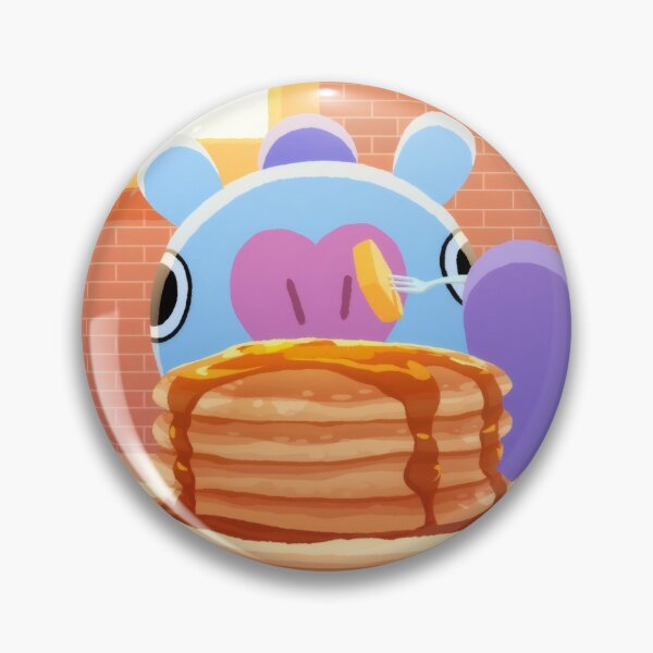 Item preview, Cute Chibi Blue Animal Breakfast - Kawaii Pancakes Cafe Sticker designed and sold by William Cano.