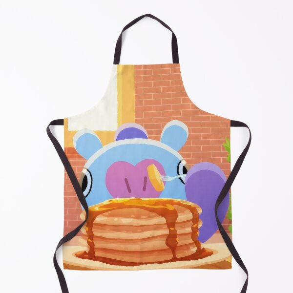 Item preview, Cute Chibi Blue Animal Breakfast - Kawaii Pancakes Cafe Sticker designed and sold by William Cano.