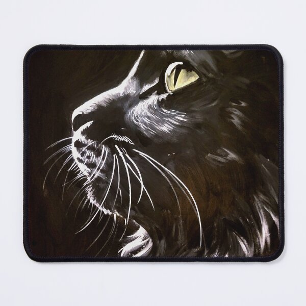 Item preview, Fluffy black cat designed and sold by LaceysDraws.