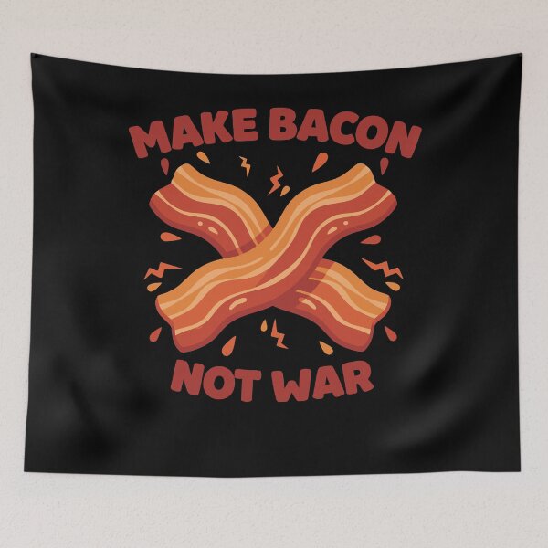 Item preview, Breakfast Funny Make Bacon Not War Brunch Food designed and sold by LuminOrb.