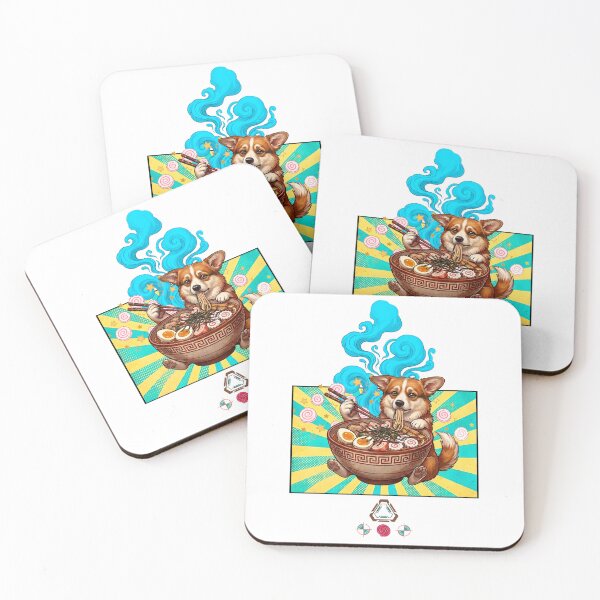 Item preview, Corgi in a Ramen Bowl – Kawaii Noodle Pup Art designed and sold by Whimsy Trail Co.
