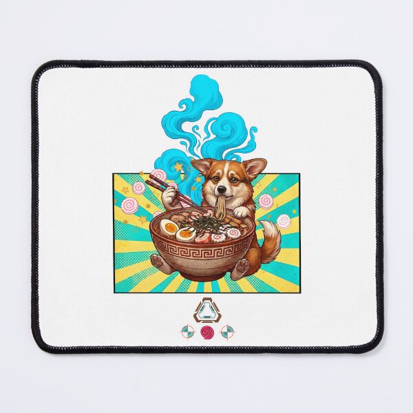 Item preview, Corgi in a Ramen Bowl – Kawaii Noodle Pup Art designed and sold by Whimsy Trail Co.