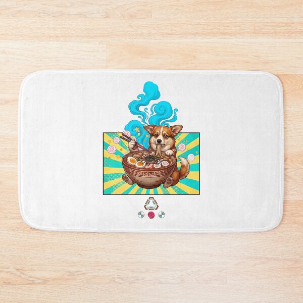 Item preview, Corgi in a Ramen Bowl – Kawaii Noodle Pup Art designed and sold by m-yoga-store.