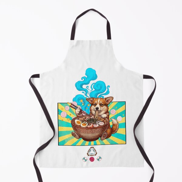 Item preview, Corgi in a Ramen Bowl – Kawaii Noodle Pup Art designed and sold by m-yoga-store.