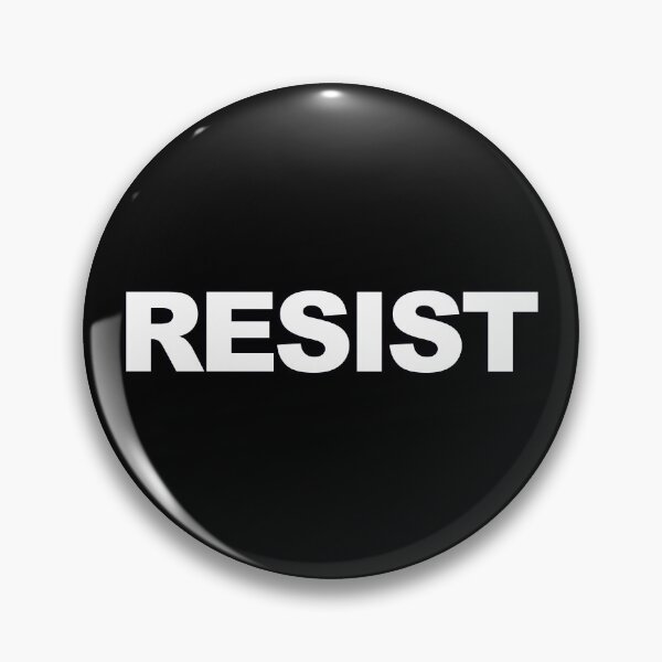 Item preview, RESIST — White Minimal Bold Type Statement designed and sold by WORDPAUSE.