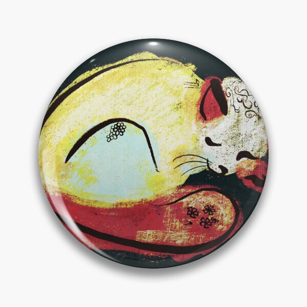 Item preview, Retro Abstract Cat Art Print Benjamin designed and sold by Chatula Print Studio.
