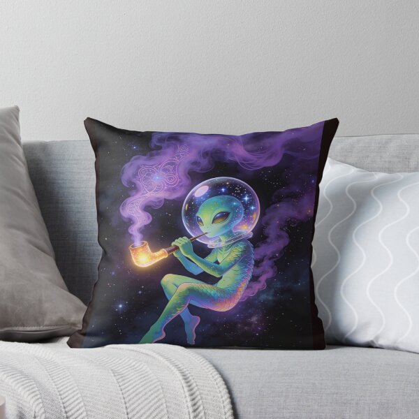 Item preview, Cosmic Smoking Alien | Mystical Space Art designed and sold by SmokingAlien.