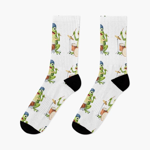Item preview, Drumming Frog Groove – Funny Animal Music Vibes designed and sold by Muayad Al-Farhan.