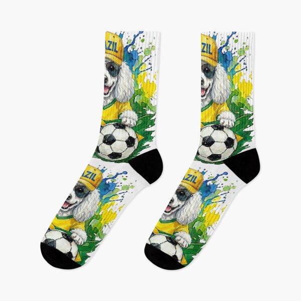 Item preview, Poodle white World Cup Brazil Suppawter designed and sold by The Suppawters.