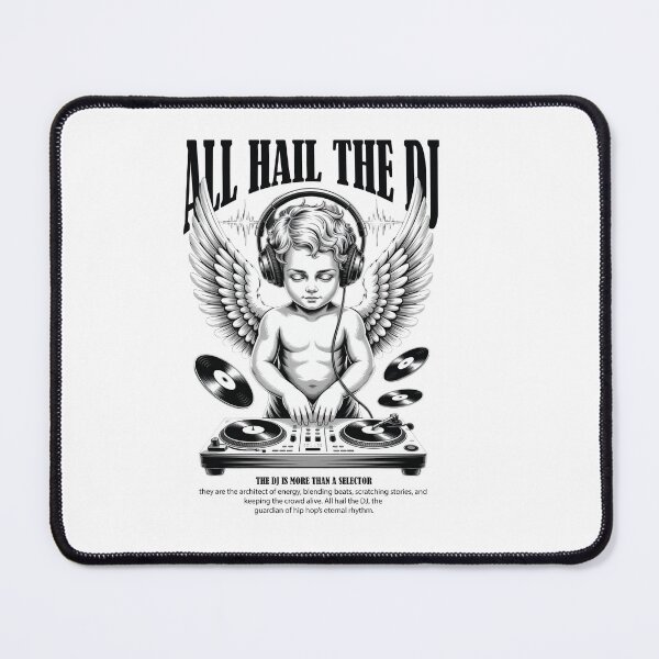 Item preview, All Hail The DJ | Old School Hip Hop | Turntable & Vinyl Streetwear designed and sold by Streetwear701.