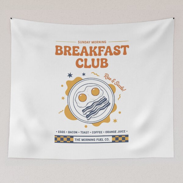 Item preview, Breakfast Club Funny Brunch Coffee Bacon Food designed and sold by LuminOrb.