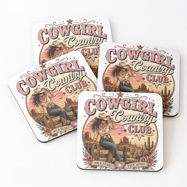 Item preview, Cowgirl country club emblem designed and sold by Side Quest Co..