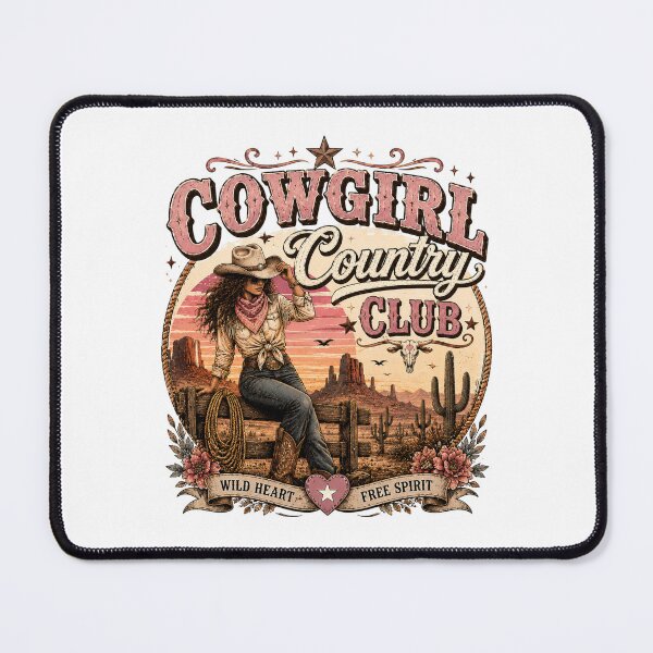 Item preview, Cowgirl country club emblem designed and sold by Side Quest Co..