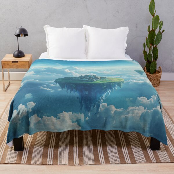 Item preview, Watercolor Floating Coral Sky Ocean Landscape designed and sold by Luminous Wilds.