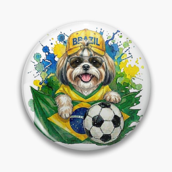 Item preview, Shih Tzu World Cup Brazil Suppawter designed and sold by The Suppawters.