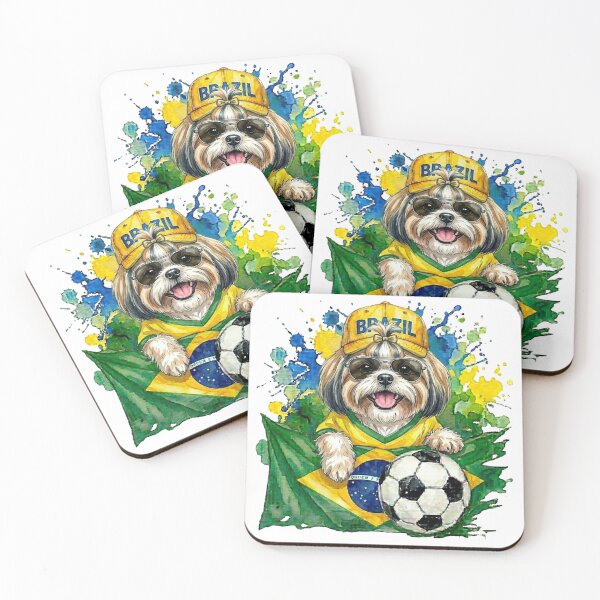 Item preview, Shih Tzu World Cup Brazil Suppawter designed and sold by The Suppawters.