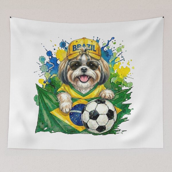 Item preview, Shih Tzu World Cup Brazil Suppawter designed and sold by The Suppawters.