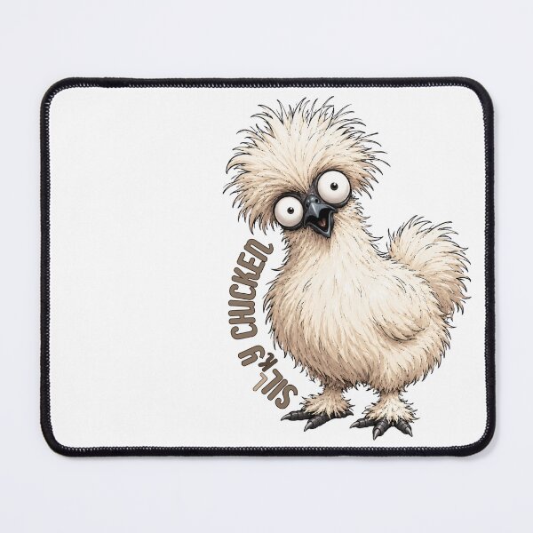 Item preview, Silly Silky Chicken, Silkie Chicken Print designed and sold by print-ES.