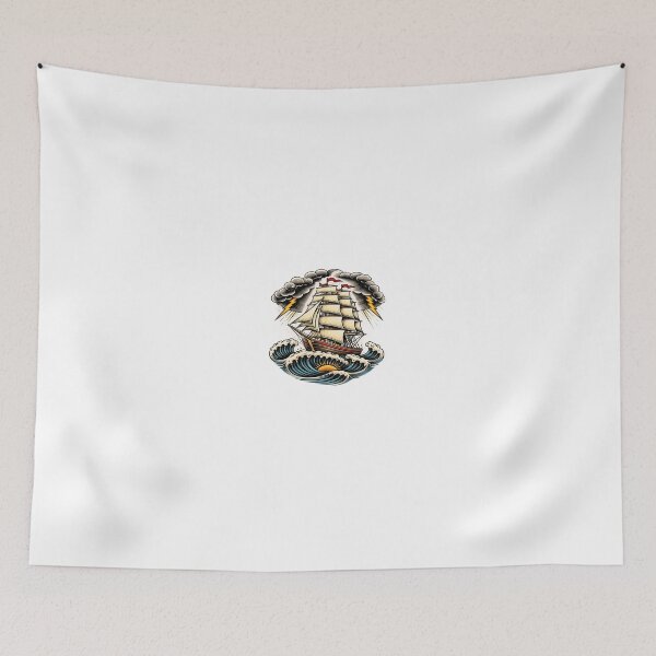 Item preview, Tall Ship Through the Tempest designed and sold by Artisan Finds Online.