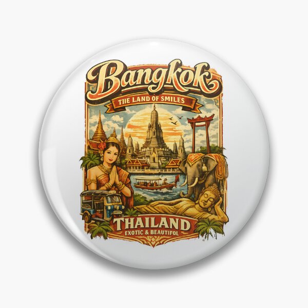Item preview, Vintage Bangkok Thailand Temple Ruin Culture designed and sold by Yellowriversss.
