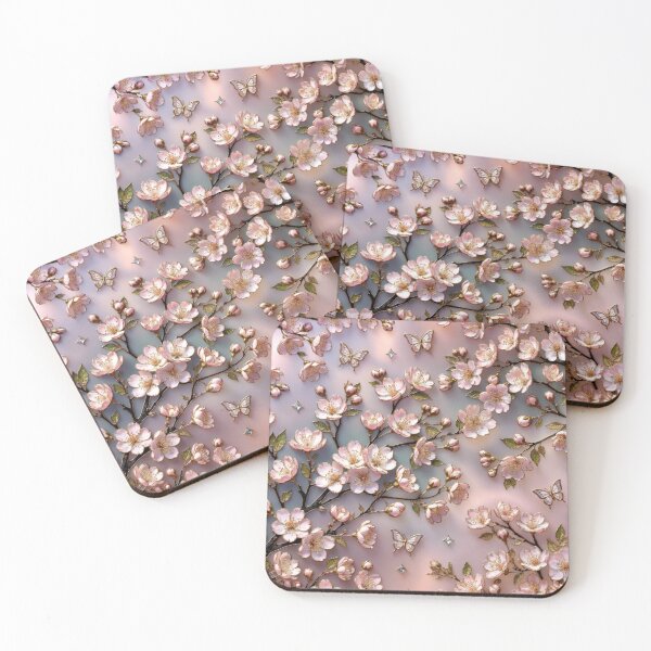 Item preview, Delicate Cherry Blossom Branch Floral Art designed and sold by IntelliMindDesigns.