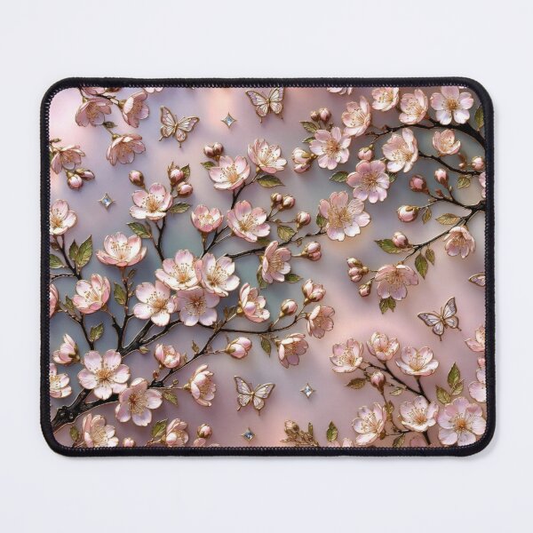 Item preview, Delicate Cherry Blossom Branch Floral Art designed and sold by IntelliMindDesigns.