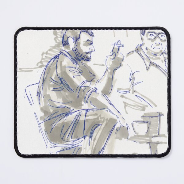 Item preview, Two Men Having Coffee Drawing designed and sold by MikeJory.