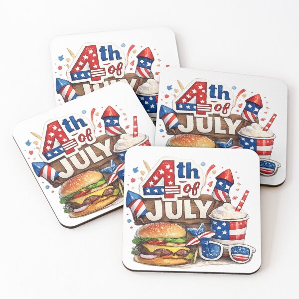 Item preview, Happy 4th of July America! designed and sold by fadeinkstudio.