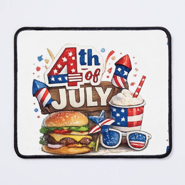 Item preview, Happy 4th of July America! designed and sold by fadeinkstudio.