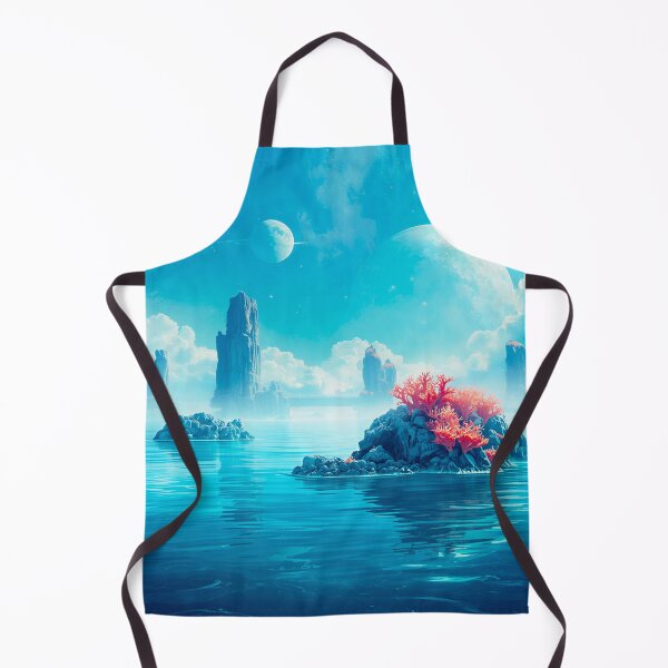 Item preview, Floating Coral Archipelago Watercolor Alien Landscape designed and sold by Luminous Wilds.