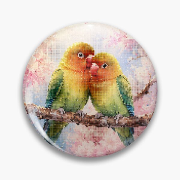 Item preview, Lovebirds and Sakura Cherry Blossom designed and sold by A-C-G.