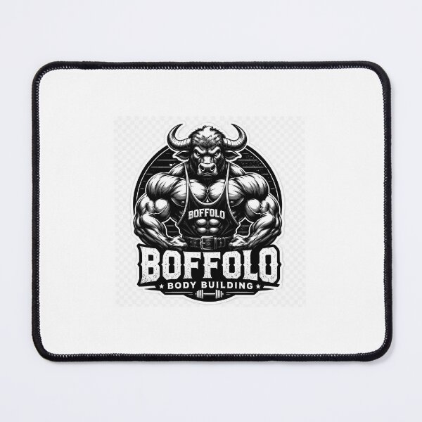 Item preview, BOFFOLO Body Building Buffalo Sticker | Hardcore Gym Motivation designed and sold by Saltmarbo.