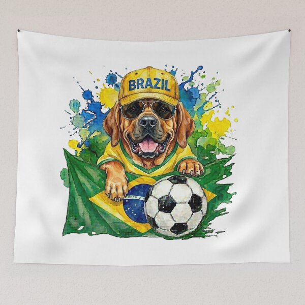 Item preview, Fila Brasileiro Brazilian Mastiff World Cup Brazil Suppawter designed and sold by The Suppawters.