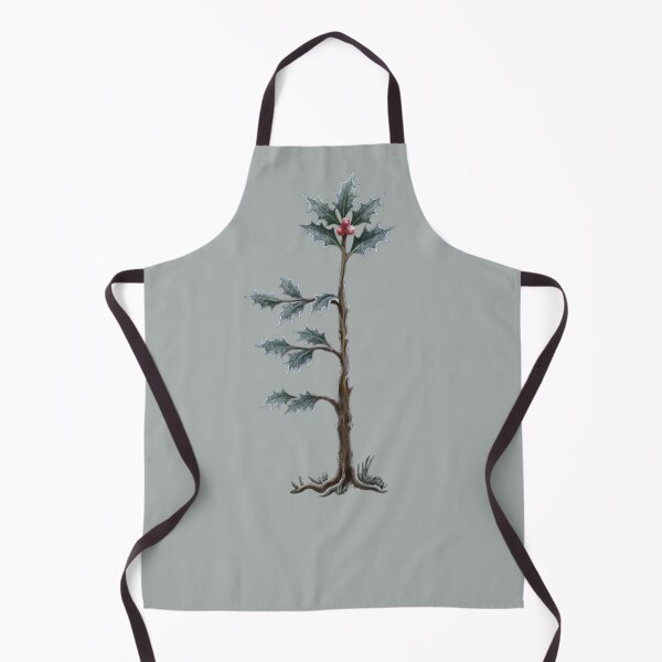 Item preview, Frosted Winter Holly British Folklore Art Cottagecore Yule Ogham Rune designed and sold by Englandbear.