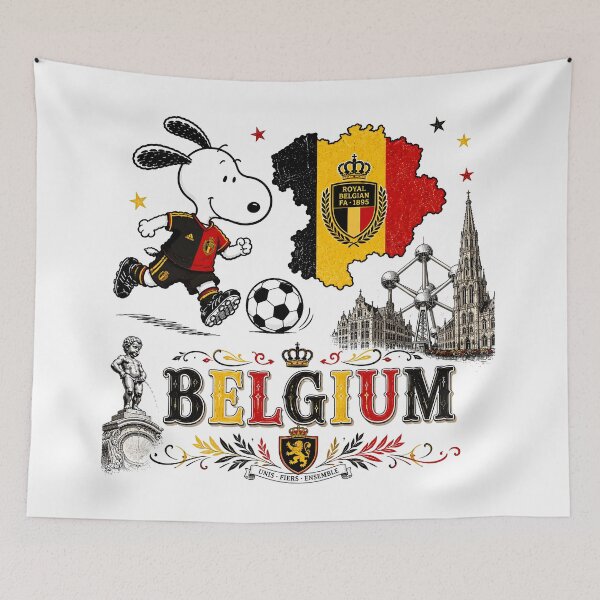 Item preview, Snoopy Belgium Team World Cup 2026 designed and sold by Har-vee.