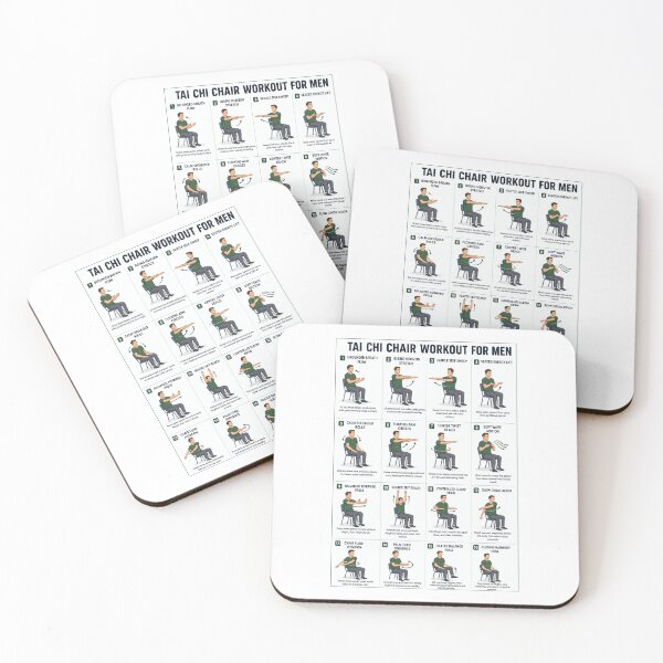 Item preview, Tai Chi Chair Workout For Men, Tai Chi Chair Chart For Men, Tai Chi Exercise Chart For Men designed and sold by WoleArt.
