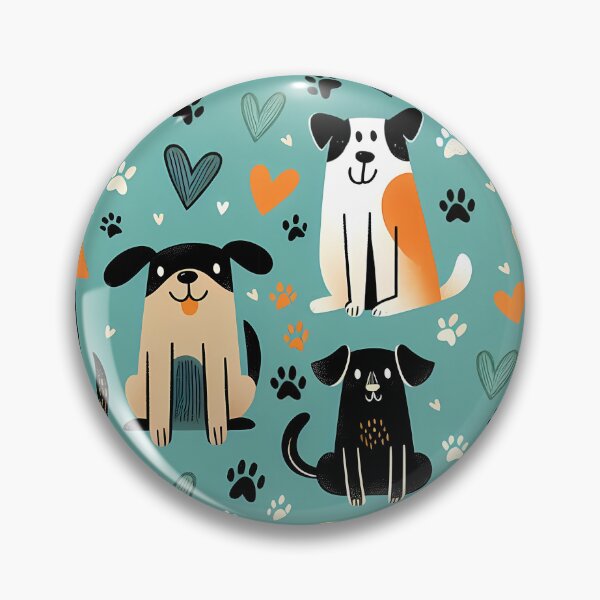 Item preview, Cute Cartoon Dog Pattern Design designed and sold by Canvas-Whispers.