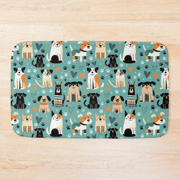 Item preview, Cute Cartoon Dog Pattern Design designed and sold by Canvas-Whispers.