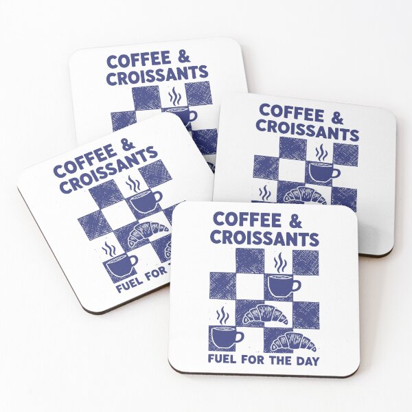 Item preview, Breakfast Coffee Croissants Fuel For The Day designed and sold by LuminOrb.