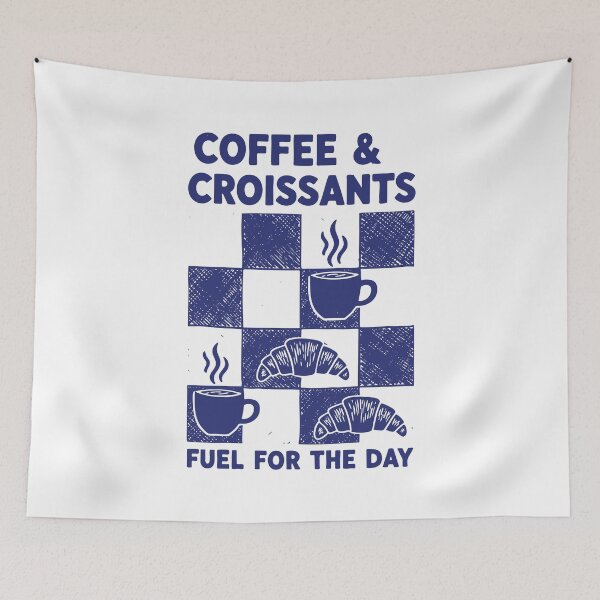 Item preview, Breakfast Coffee Croissants Fuel For The Day designed and sold by LuminOrb.