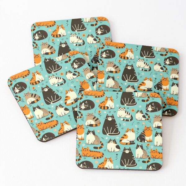 Item preview, Cute Cartoon Cat Pattern Design designed and sold by Canvas-Whispers.