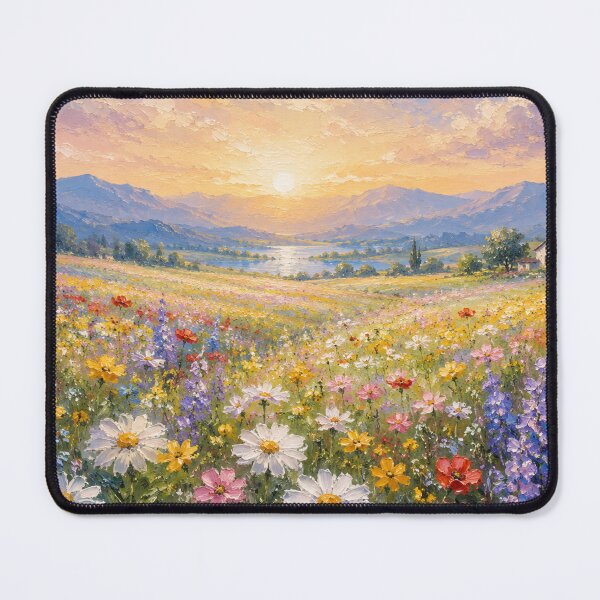 Item preview, Impressionist Wildflower Field Oil Painting designed and sold by 0606PM.