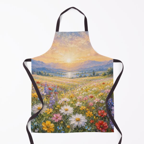 Item preview, Impressionist Wildflower Field Oil Painting designed and sold by 0606PM.