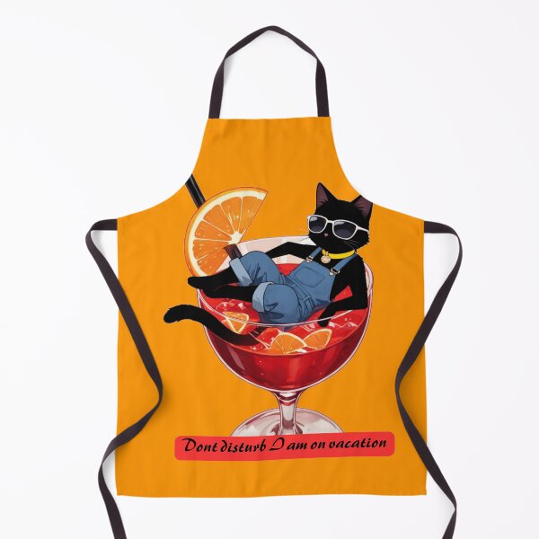 Item preview, Dont Disturb I Am on Vacation Cool Black Cat Cocktail designed and sold by BLUESKY11a.